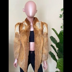 Vintage Red Fox Fur Coat